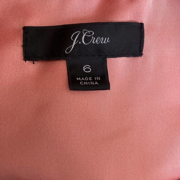 J Crew V-neck button detail peplum top Pink Salmon Womens size 6 Style AC668 - Picture 9 of 12